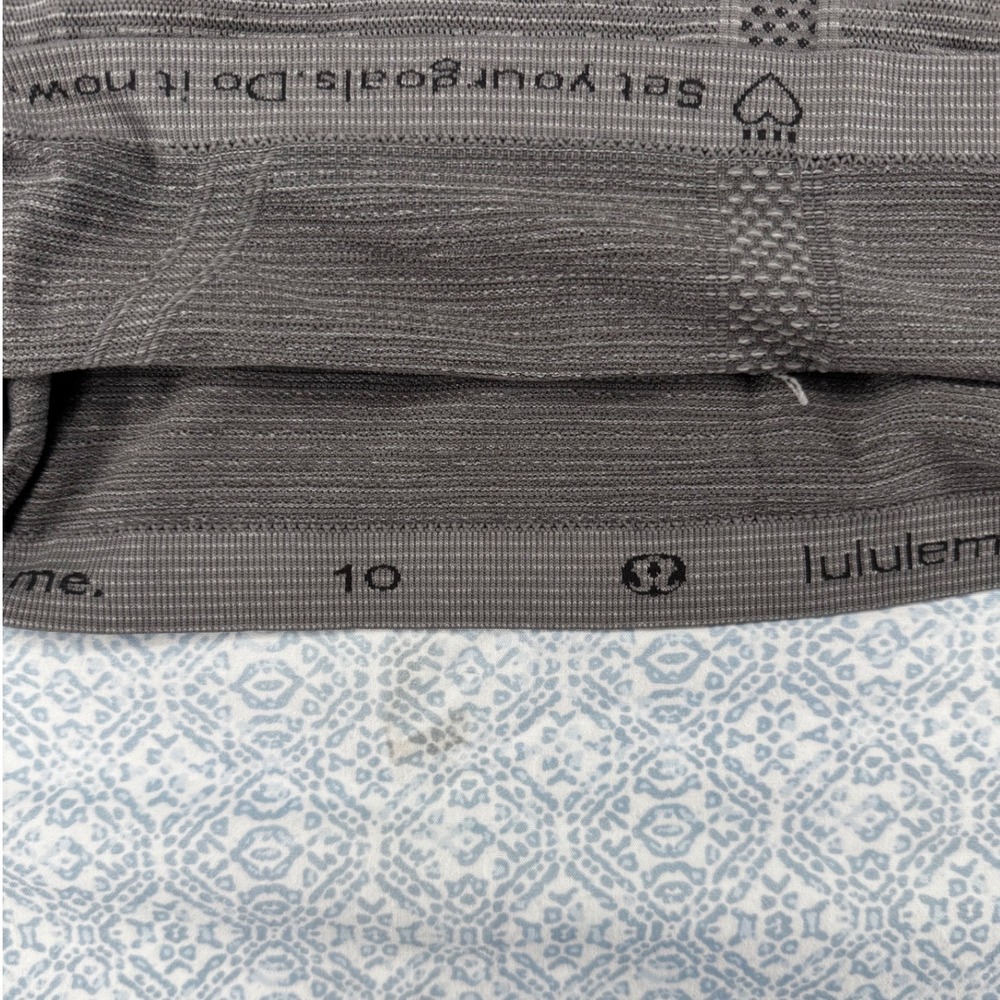 Lululemon Swiftly Tech Racerback Tank Top 2.0 Heathered Charcoal Grey Size 10 - Picture 6 of 6